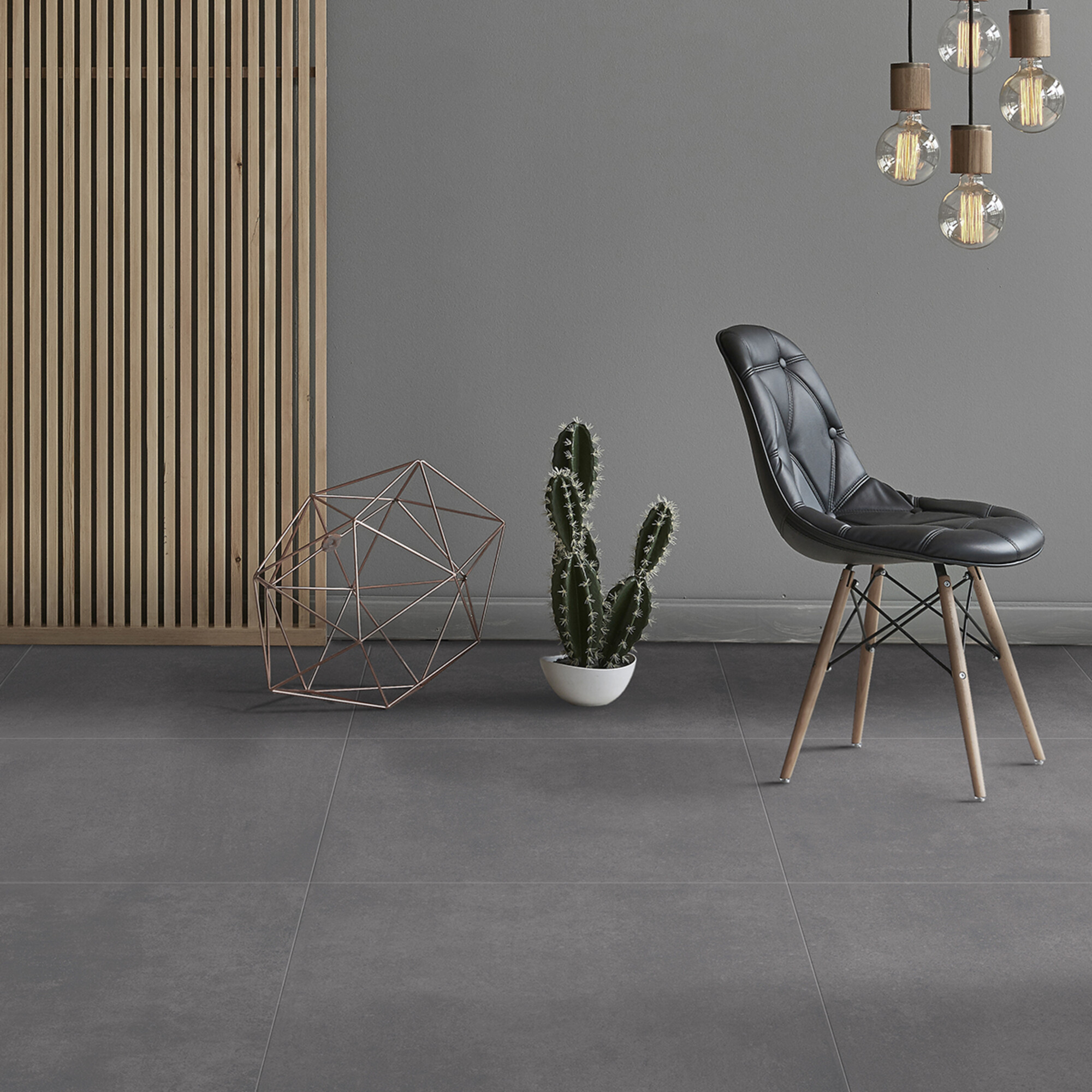 Carrelage Porcelaine Effet Résine Spatule Noir 120X120 - Espo707