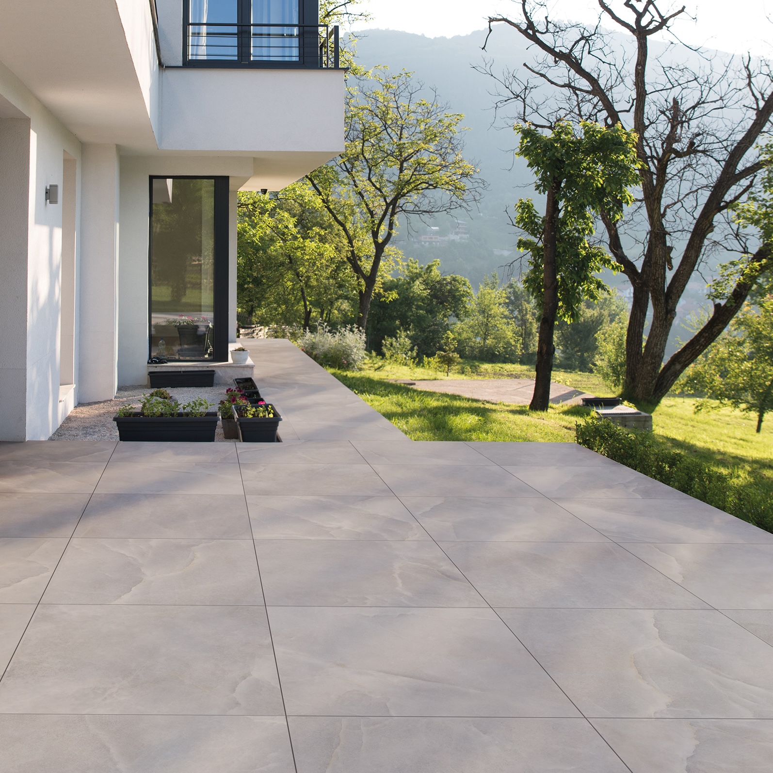Carrelage Porcelaine Effet Pierre de Sel Blanc 20mm R11 60X120 - Eswe1220