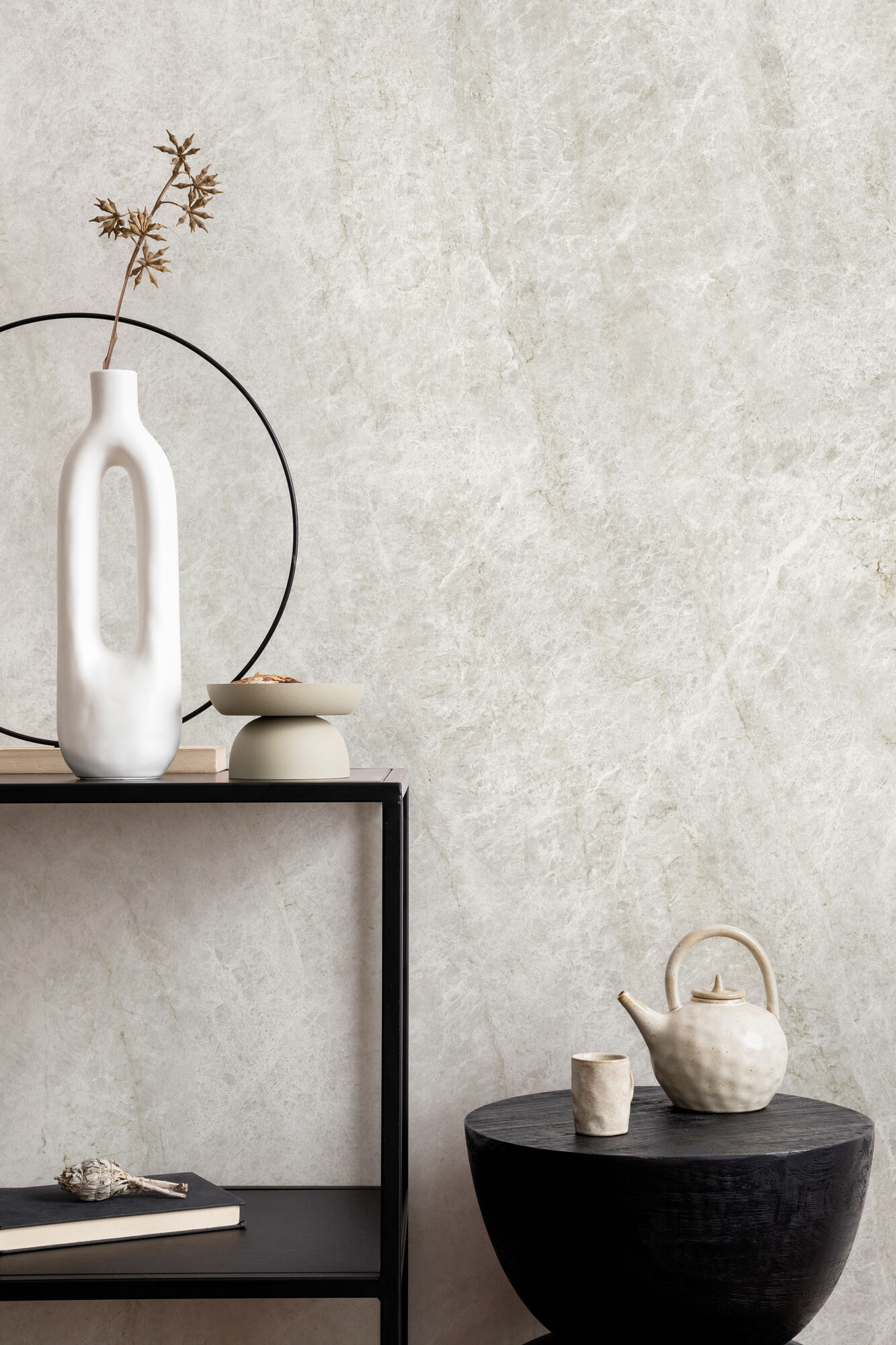 Carrelage Porcelaine Effet Marbre Élégant Gris Mat Rt 60x60 - ETMS1561