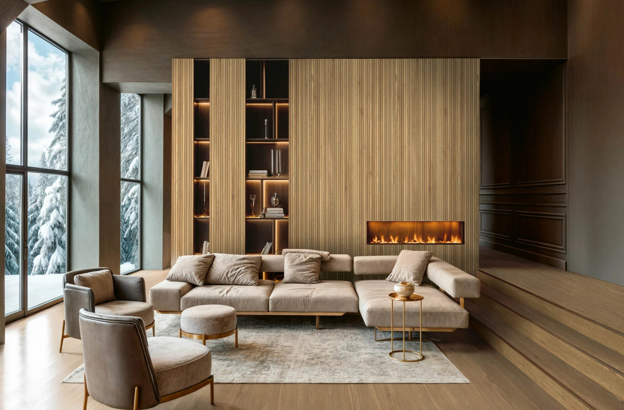 Carrelage en porcelaine effet bois élégant et moderne brun foncé mat Rt 20x120 - EWBY1682