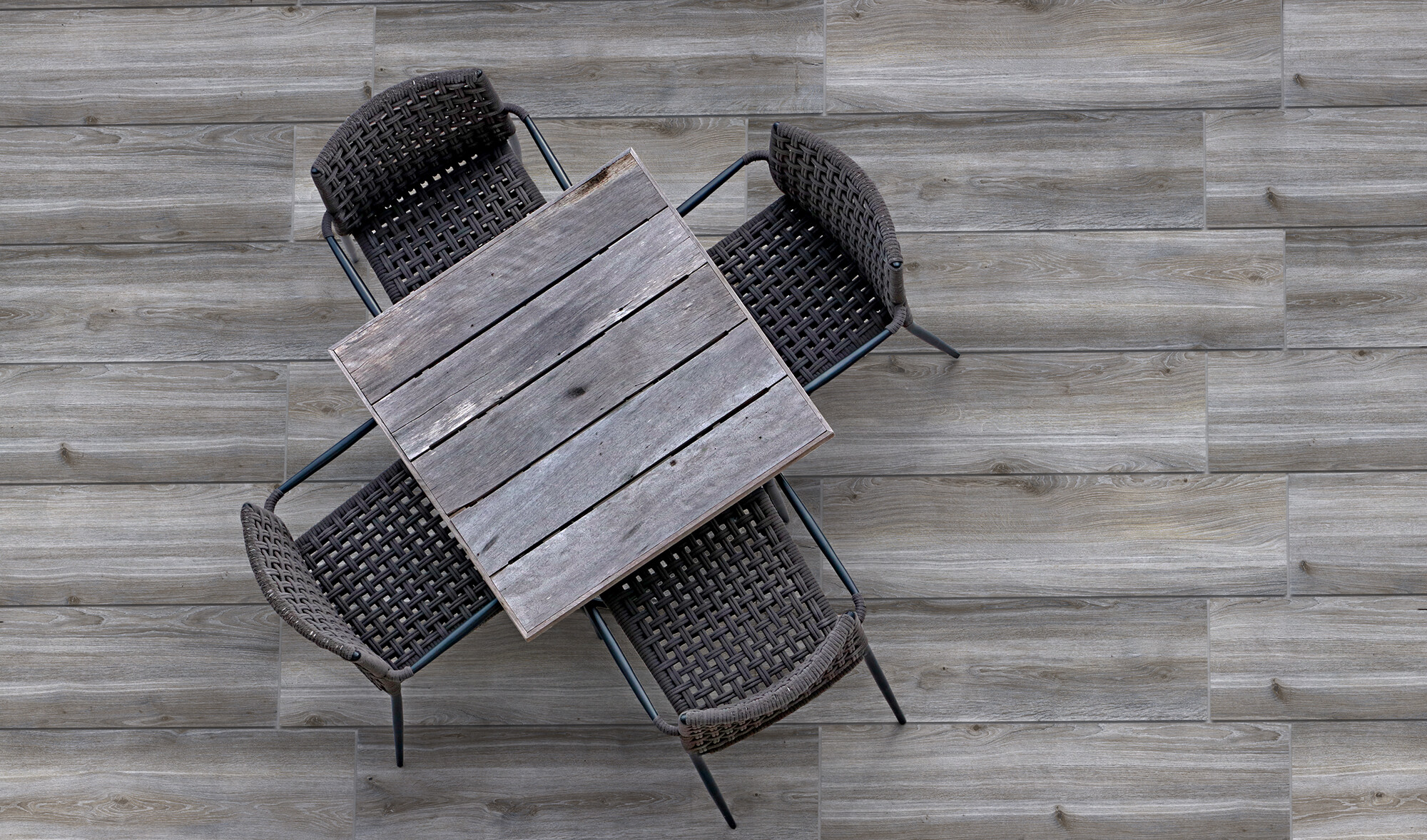 Carrelage Porcelaine Effet Bois Gris 20X120 - Ewkh1444