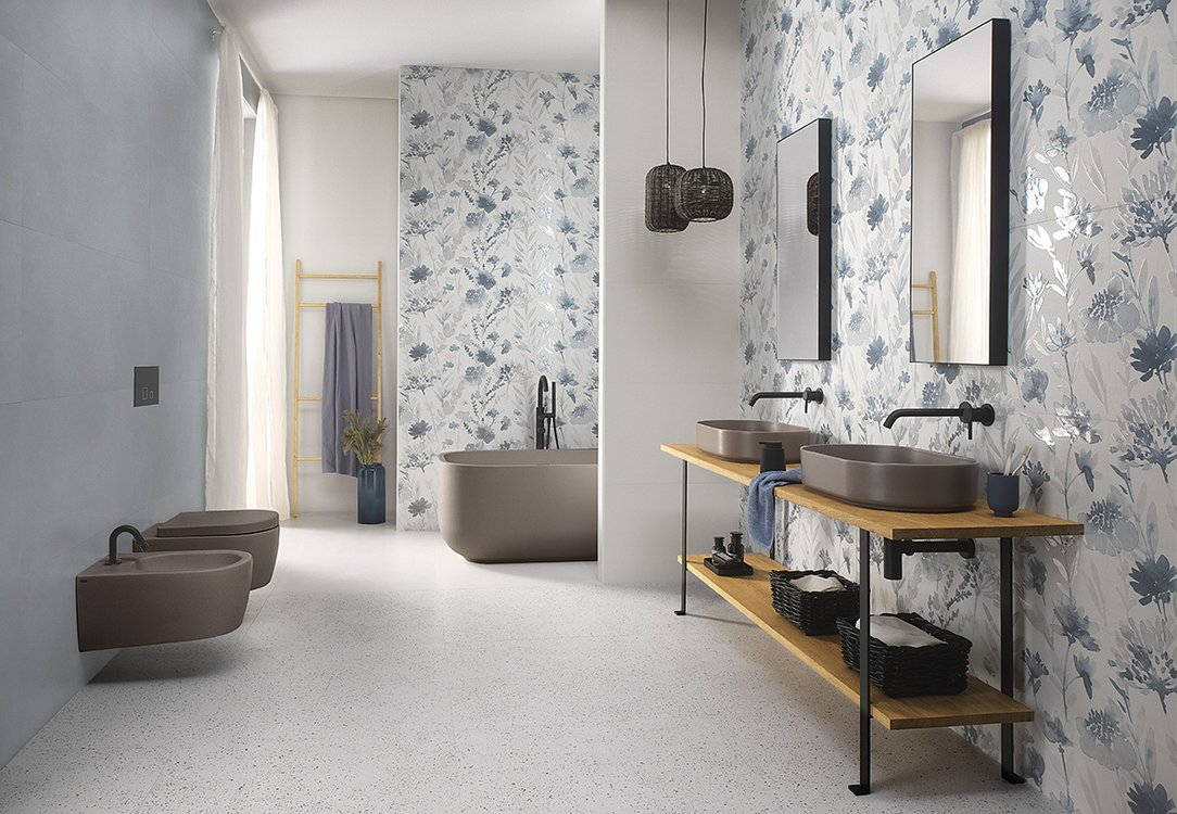 Fap Milano Mood Flower Blu 50X120 - fQDC