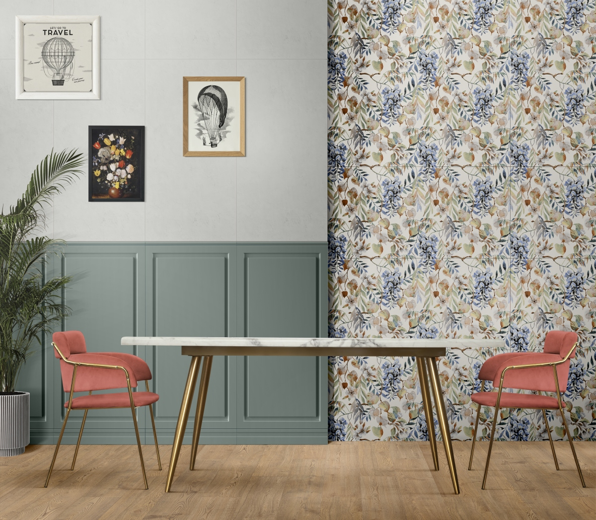 Gardenia Orchidea Boiserie Green Rt 60x120 - 0017926