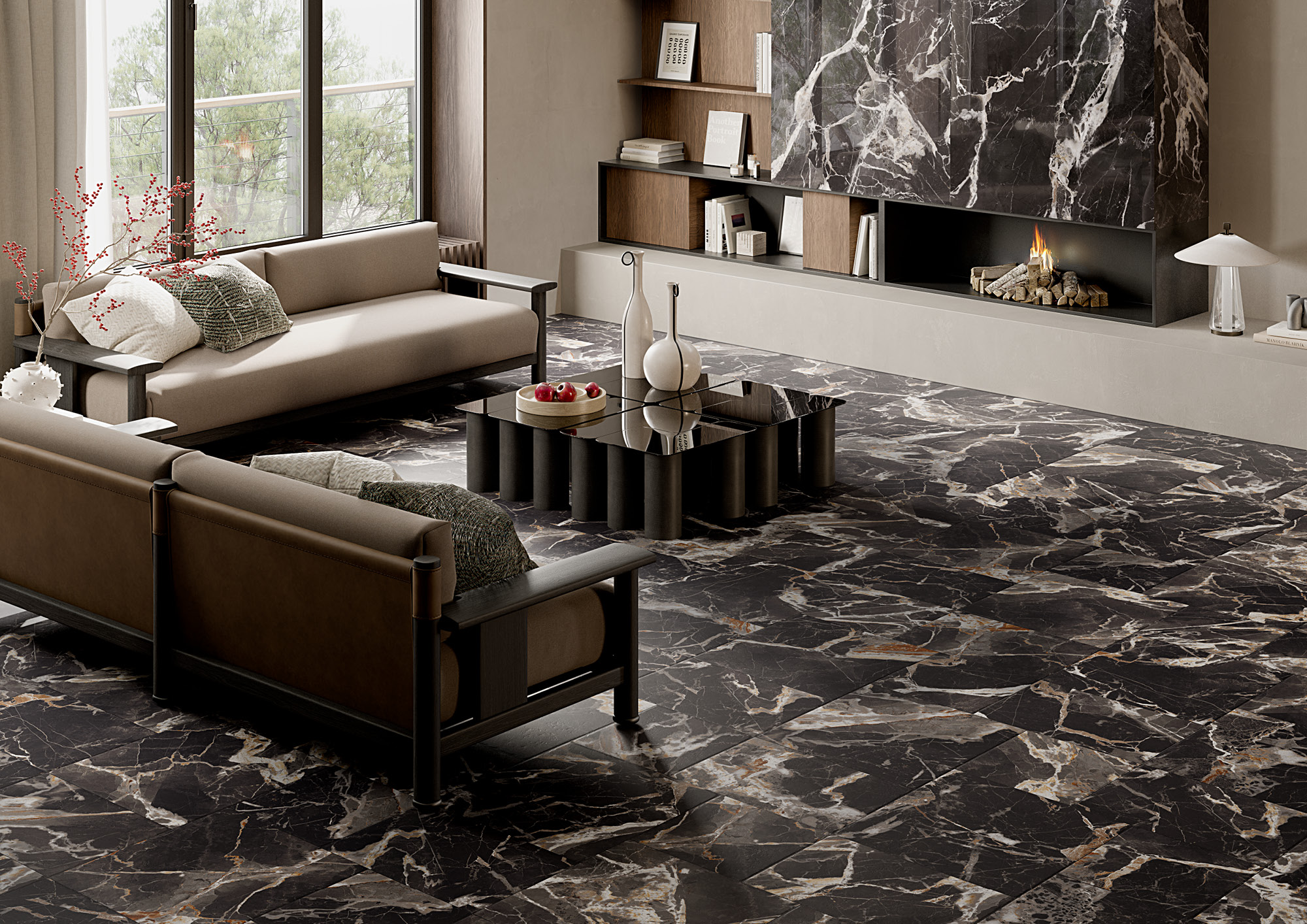 La Fabbrica Ava Venezia Black Gold Ret 60x60 - 280311