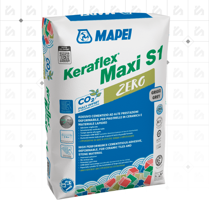 Mapei Keraflex Maxi S1 Grey C2TES1 - Adhésif pour Carrelage (25kg sac)