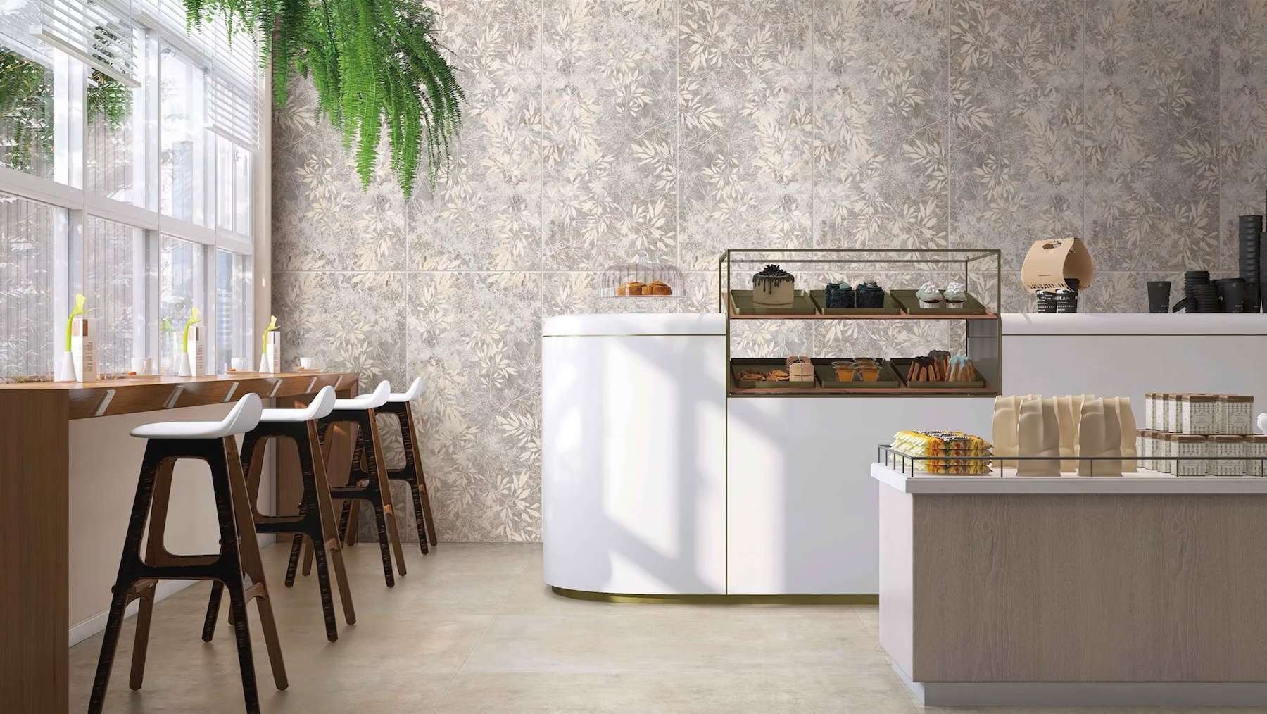 Revêtement en Grès Cérame Décor Feuillage 60x120 - MTGP-0006