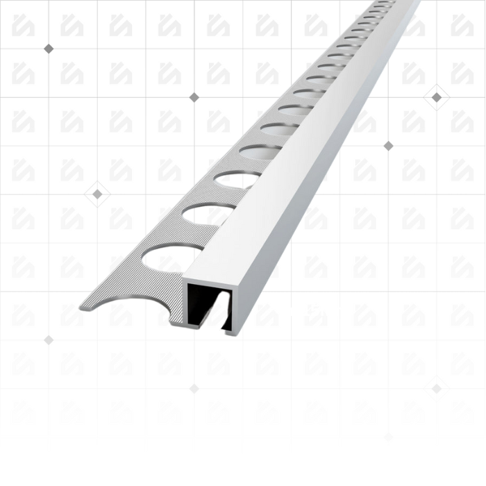 Profils Progress Profiles Projolly Square h. Aluminium chromé poli 11 mm 2,7 ml